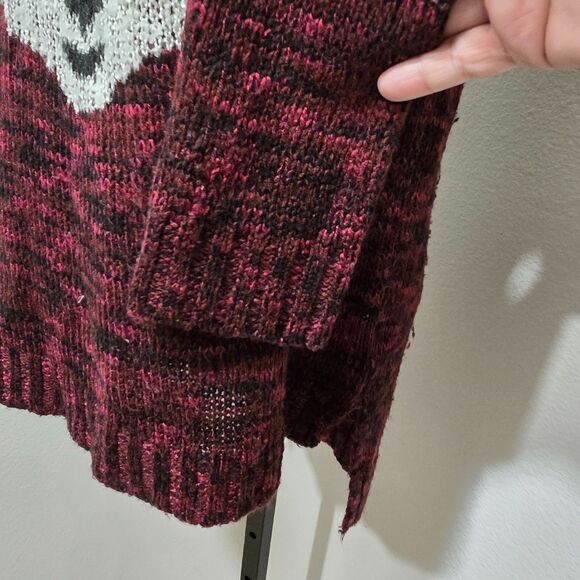 VTG 90s y2k Sweater Womens Medium Panda Bear Kawaii Anime Knit Girlhoodcore Twee - Picture 4 of 9